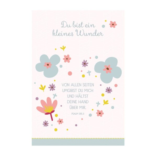 Glückwunschkarte zur Geburt - Du bist ein kleines Wunder