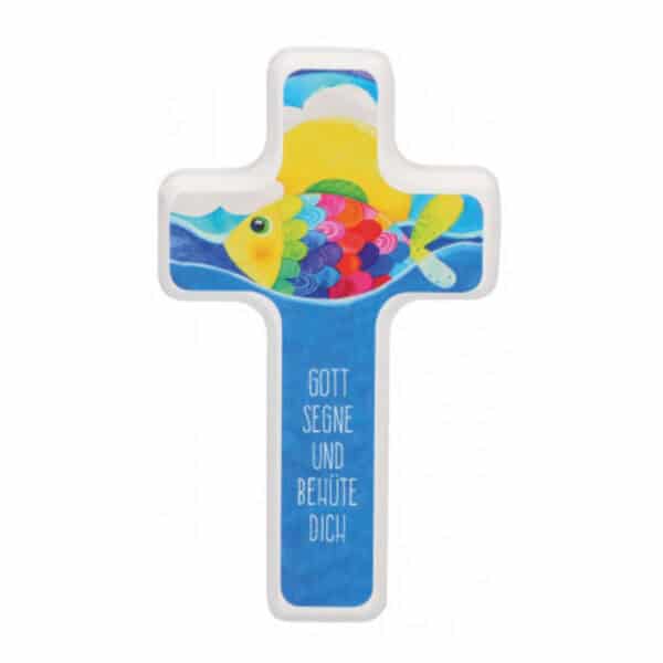 Holzkreuz zur Taufe - Gott segne und behüte dich1-freigestellt