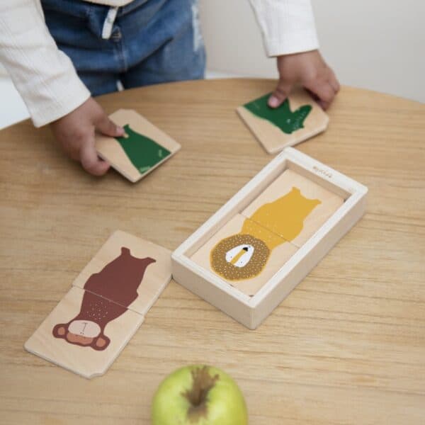 Holzpuzzle Tierkombi Kind