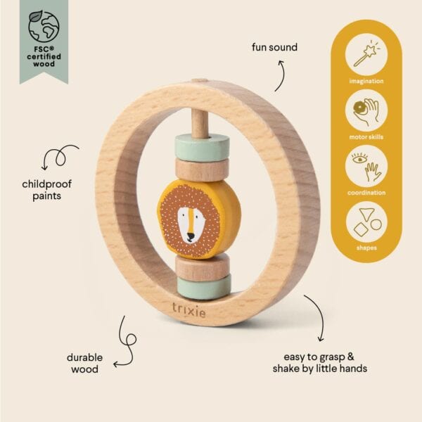 Holzrassel Rund Mr. Lion Eigenschaften
