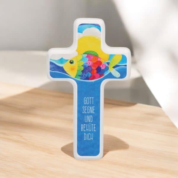 Kinderholzkreuz - Gott segne und behüte dich