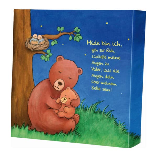 Leinwandbild - Müde bin ich, geh zur Ruh