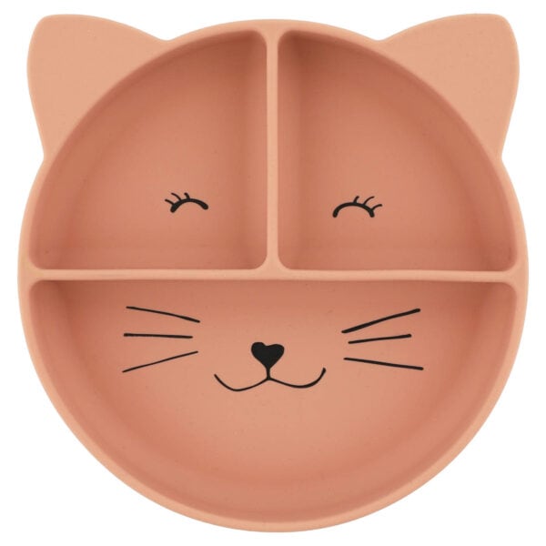 Trixie Baby Silikon Esslernteller mit Saugnapf Mrs. Cat