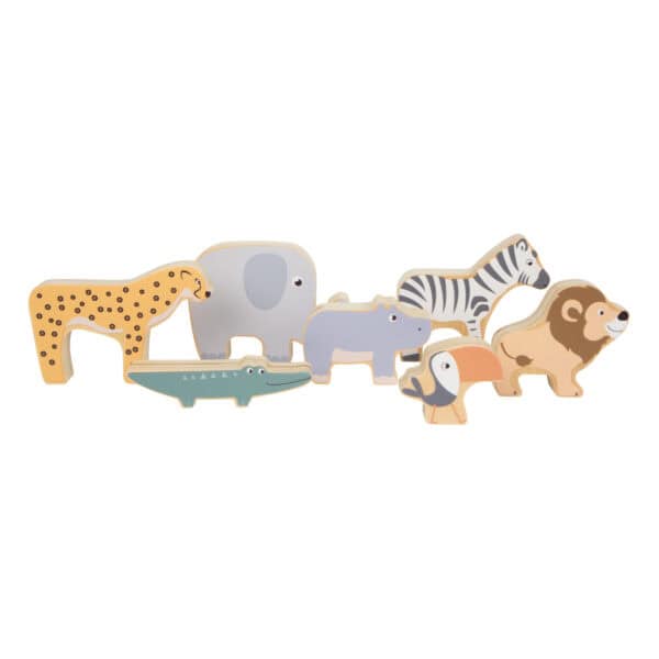 Small Foot Holz Stapeltiere Safari Tiere