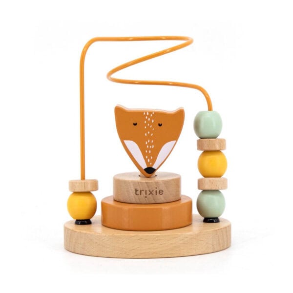 Trixie Baby Holz Motorikschlerife Mr. Fox