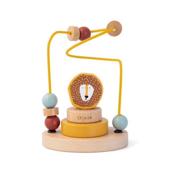 Trixie Baby Holz Motorikschlerife Mr. Lion