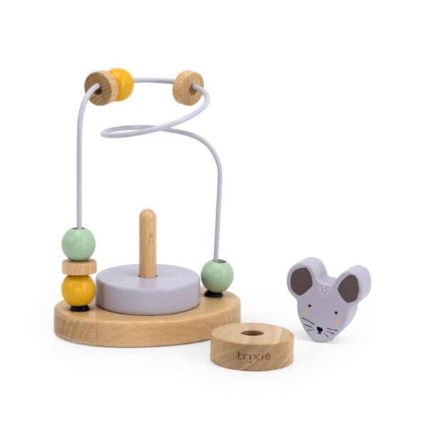 Trixie Baby Holz Motorikschlerife Mrs. Mouse zerlegt