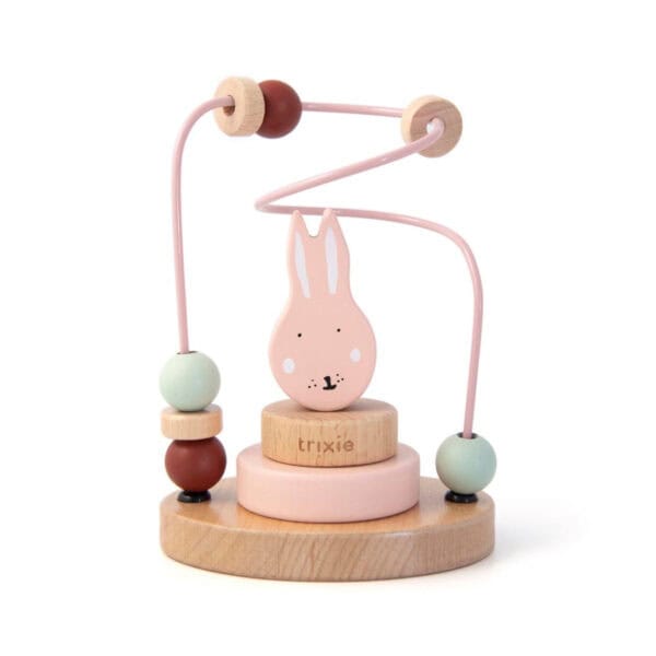 Trixie Baby Holz Motorikschlerife Mrs. Rabbit
