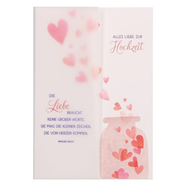 Glückwunschkarte - Alles Liebe zur Hochzeit