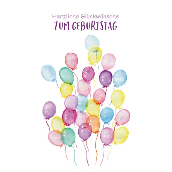Glückwunschkarte Herzliche Glückwünsche zum Geburtstag