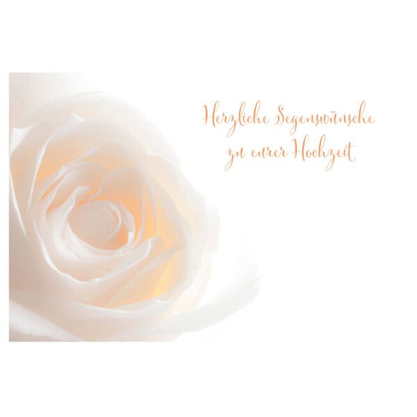 Glückwunschkarte - Herzliche Segenswünsche zu eurer Hochzeit