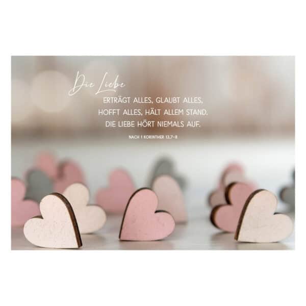 Glückwunschkarte zur Hochzeit - Die Liebe...