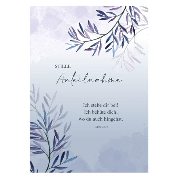 Trauerkarte - Stille Anteilnahme