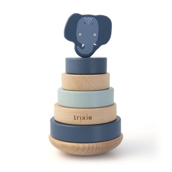 Holz Stapelturm - Mrs. Elephant