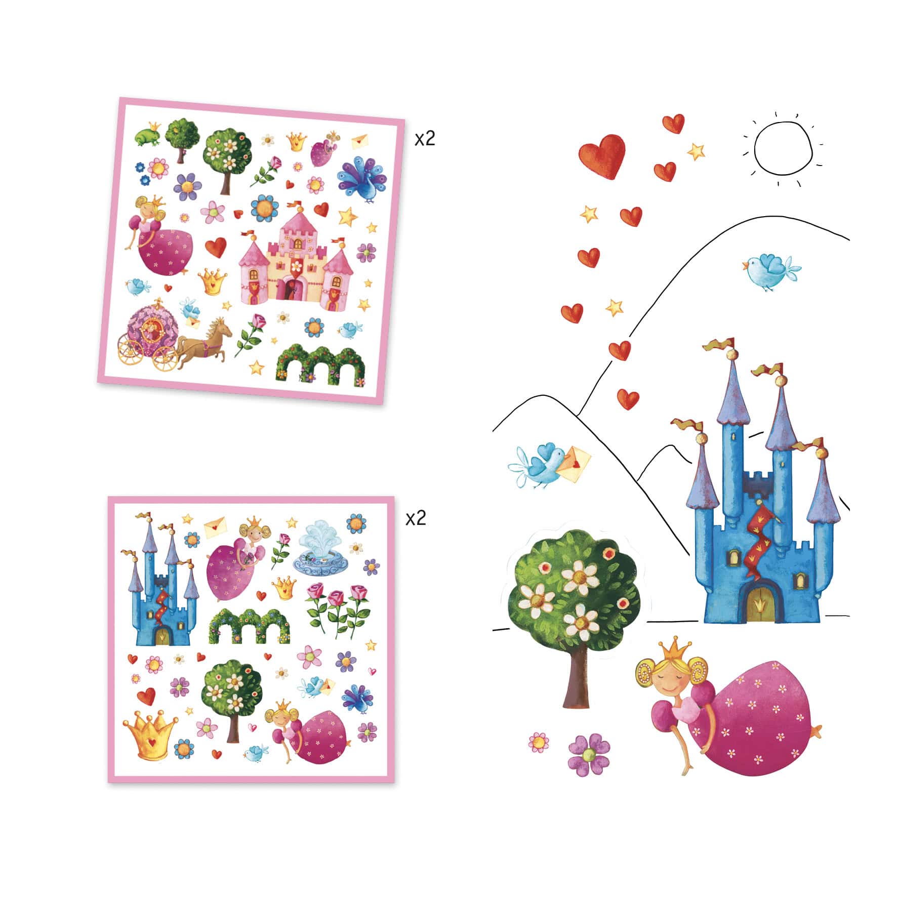 djeco-sticker-prinzessin-marguerite-detail