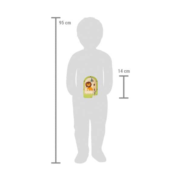 small-foot-mini-flipper-spiel-loewe-skizze