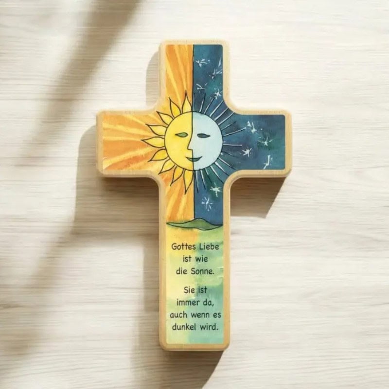 Graviertes Kinderkreuz – personalisiertes Taufgeschenk für Mädchen und Jungen