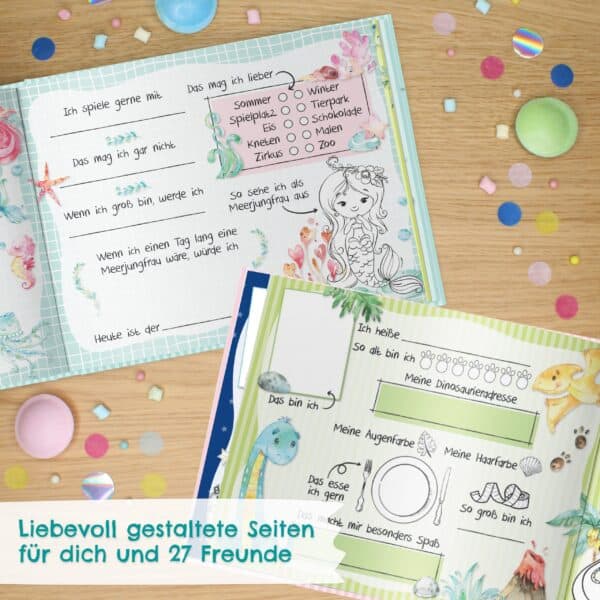 Papierdrachen Meine Kindergartenfreunde Türkis Inhalt 1