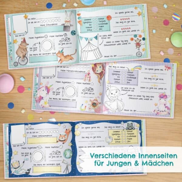 Papierdrachen Meine Kindergartenfreunde Türkis Inhalt 2