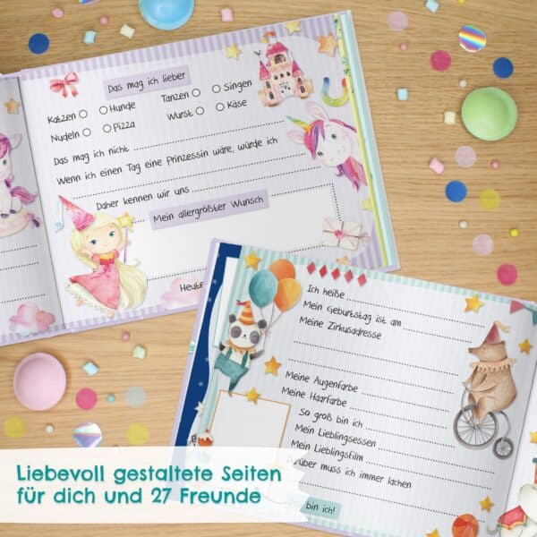 Papierdrachen Meine Schulfreunde Lila Inhalt 1