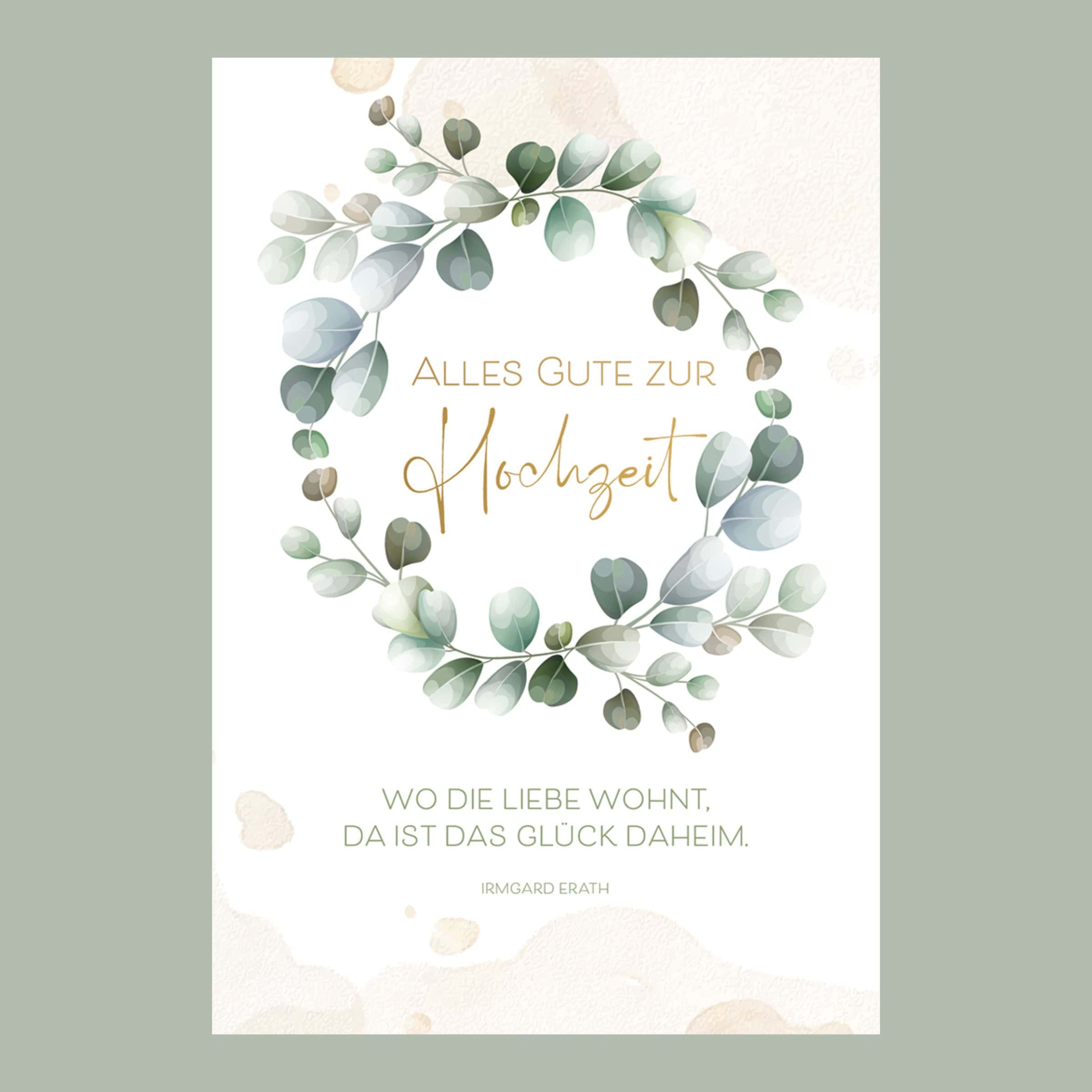 Grußkarte Alles Gute zur Hochzeit Ranke