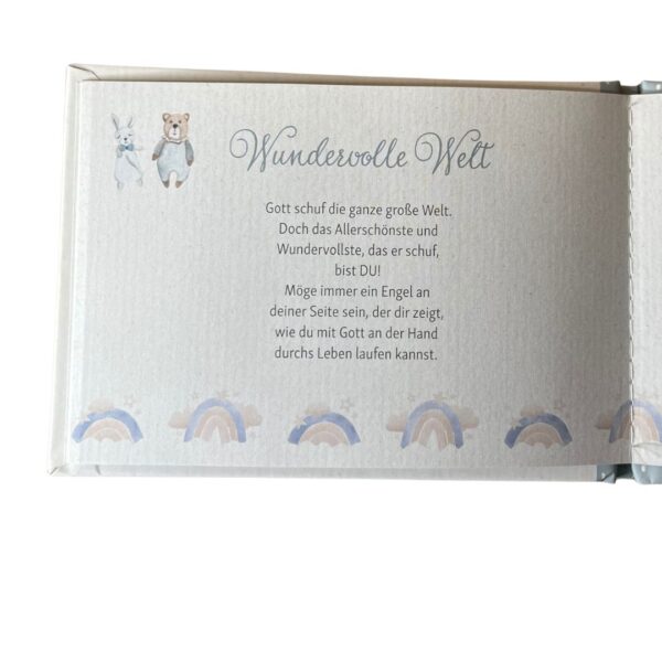 Geldgeschenk zum Fest meiner Taufe Blau Inhalt 3