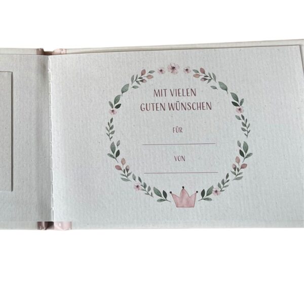 Geldgeschenk zum Fest meiner Taufe rosa Inhalt4