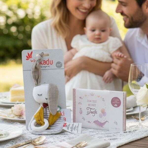 Geldgeschenk zur Taufe Hase Produktbild