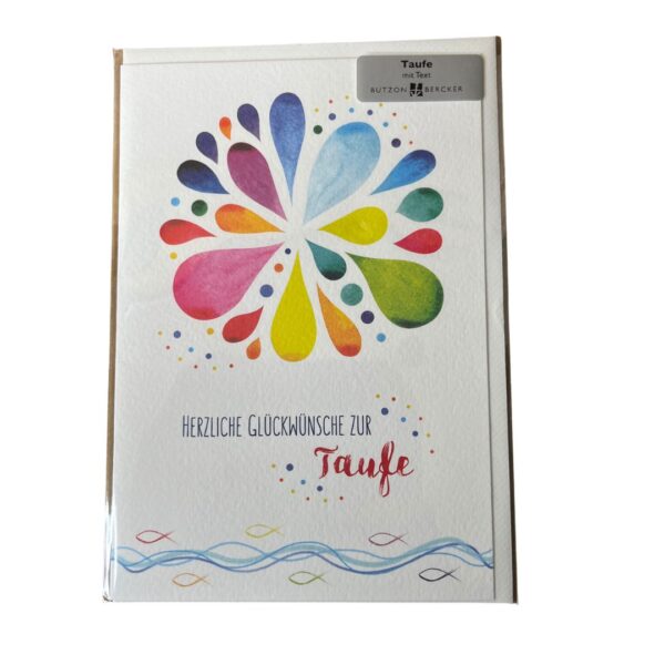 Grußkarte Herzliche Glückwünsche zur Taufe