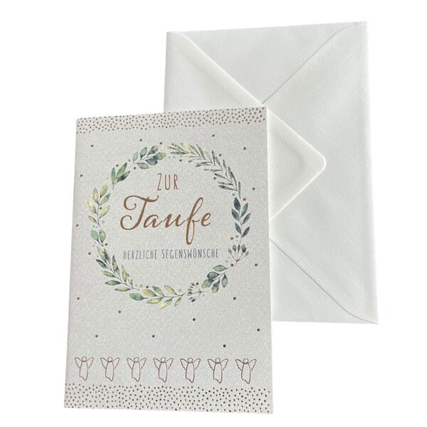 Grußkarte Herzliche Segenswünsche Engel