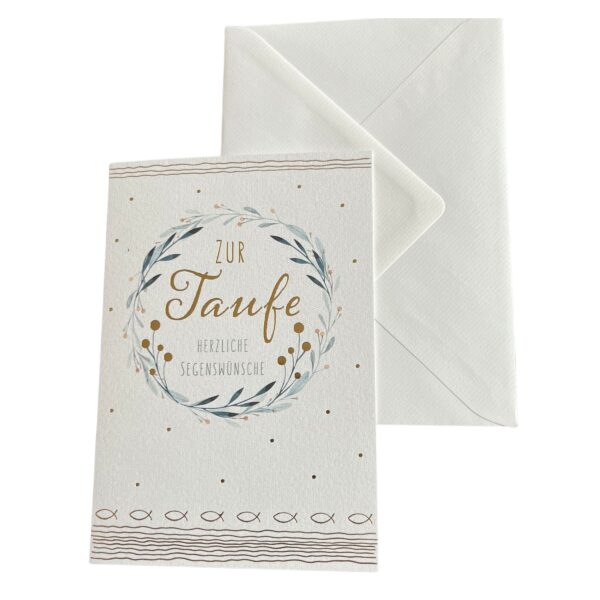 Grußkarte Herzliche Segenswünsche Fische